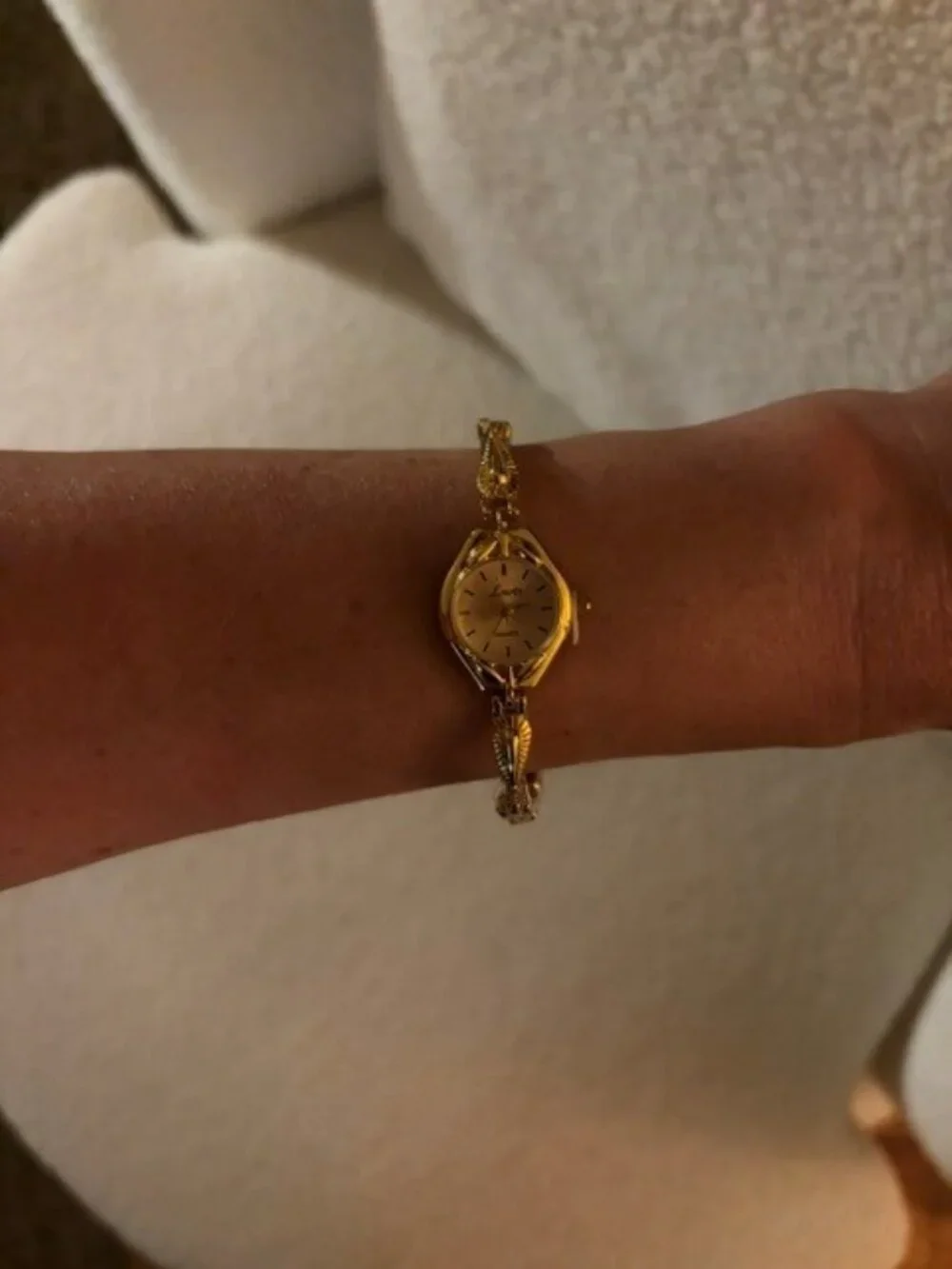 Women's Gold petite French vintage  watch